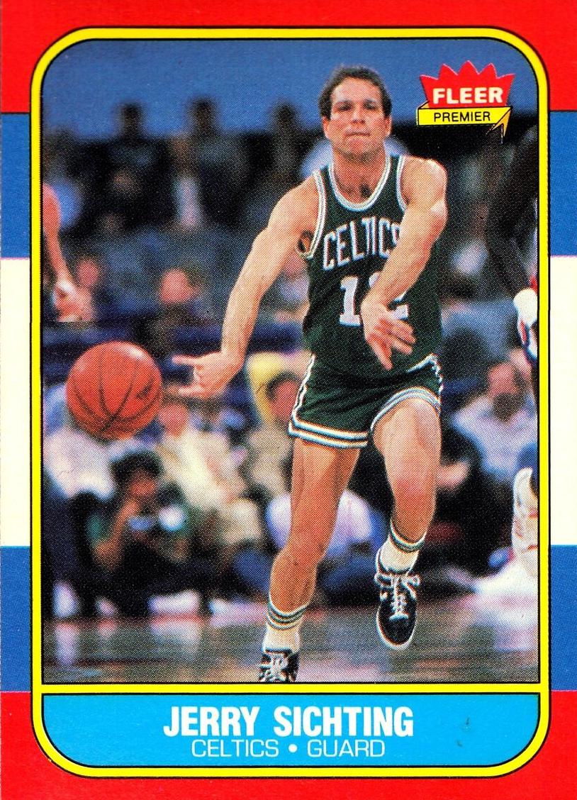 1986 Fleer Basketball Jerry Sichting #101