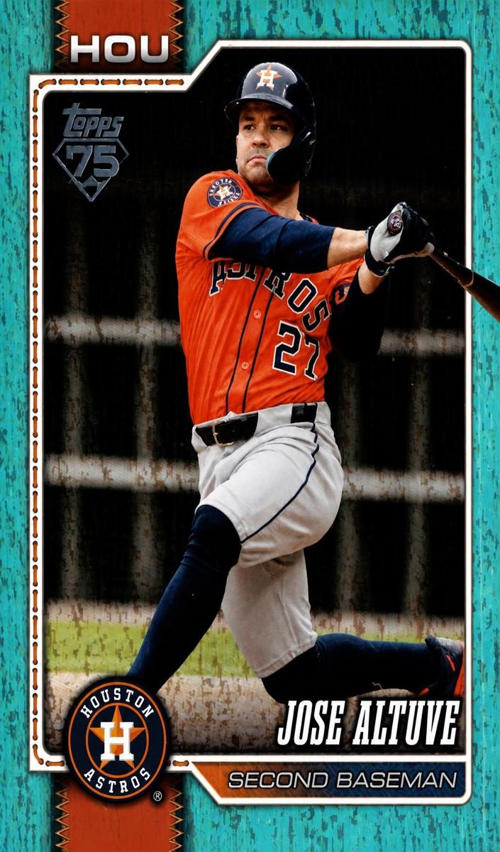 2026 Topps Baseball Aqua Holo Foil Jose Altuve #278