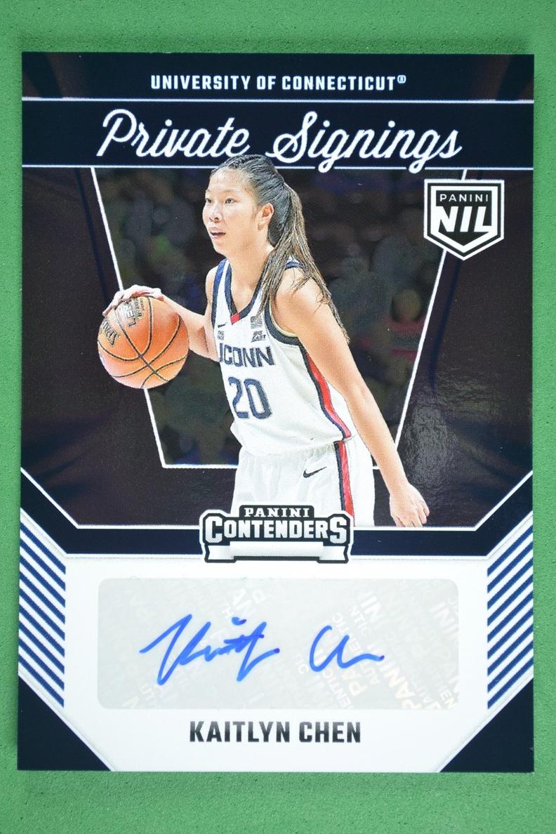 2024 Panini NIL University of Connecticut Basketball Kaitlyn Chen #KC