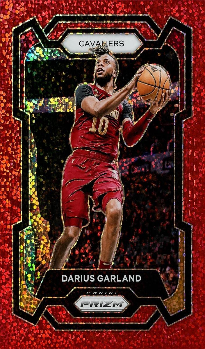 2023 Panini Prizm Basketball Red Sparkle Darius Garland #81