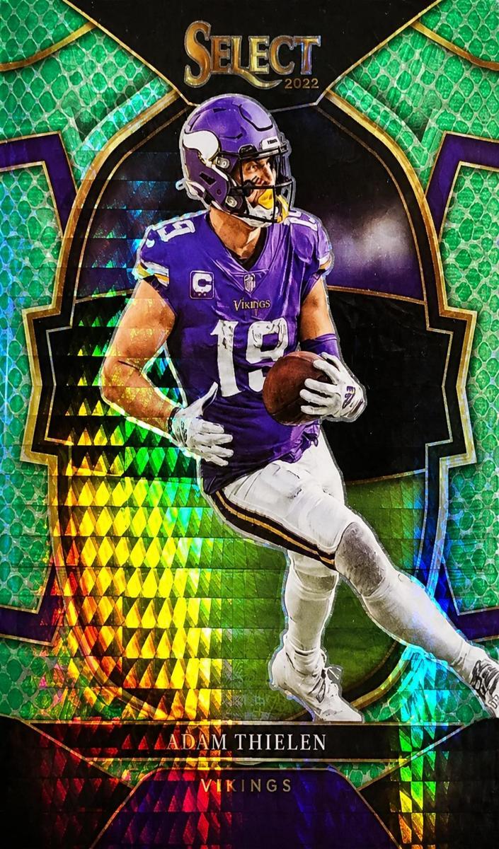 2022 Panini Select Football Dragon Scale Prizm Adam Thielen #51