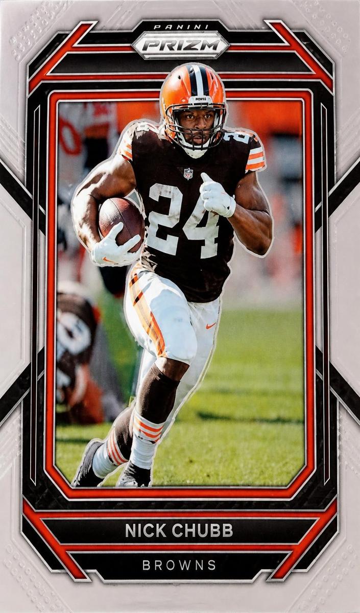 2022 Panini Prizm Football Nick Chubb #67 CGC 9
