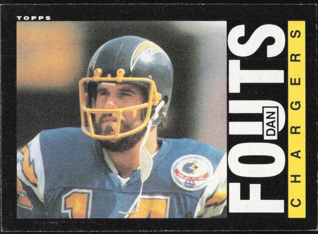 1985 Topps Football Dan Fouts #372