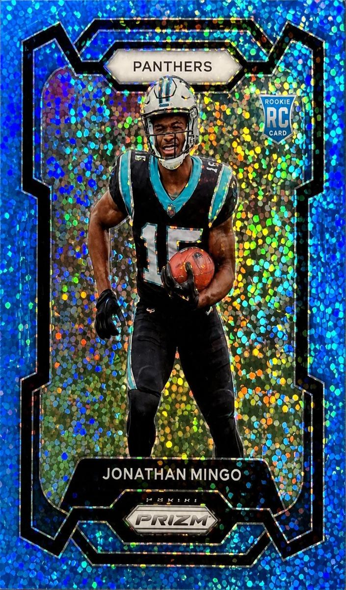 2023 Panini Prizm Football Blue Sparkle Jonathan Mingo #312