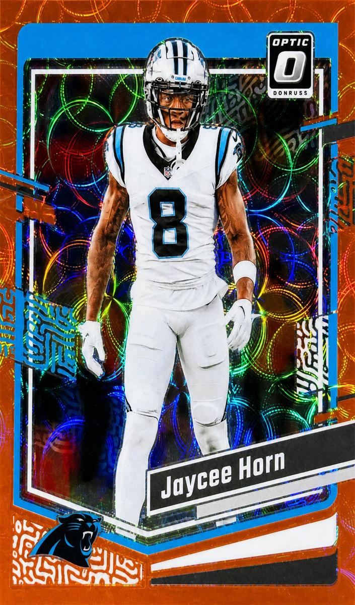 2023 Donruss Optic Football Orange Scope Jaycee Horn #28