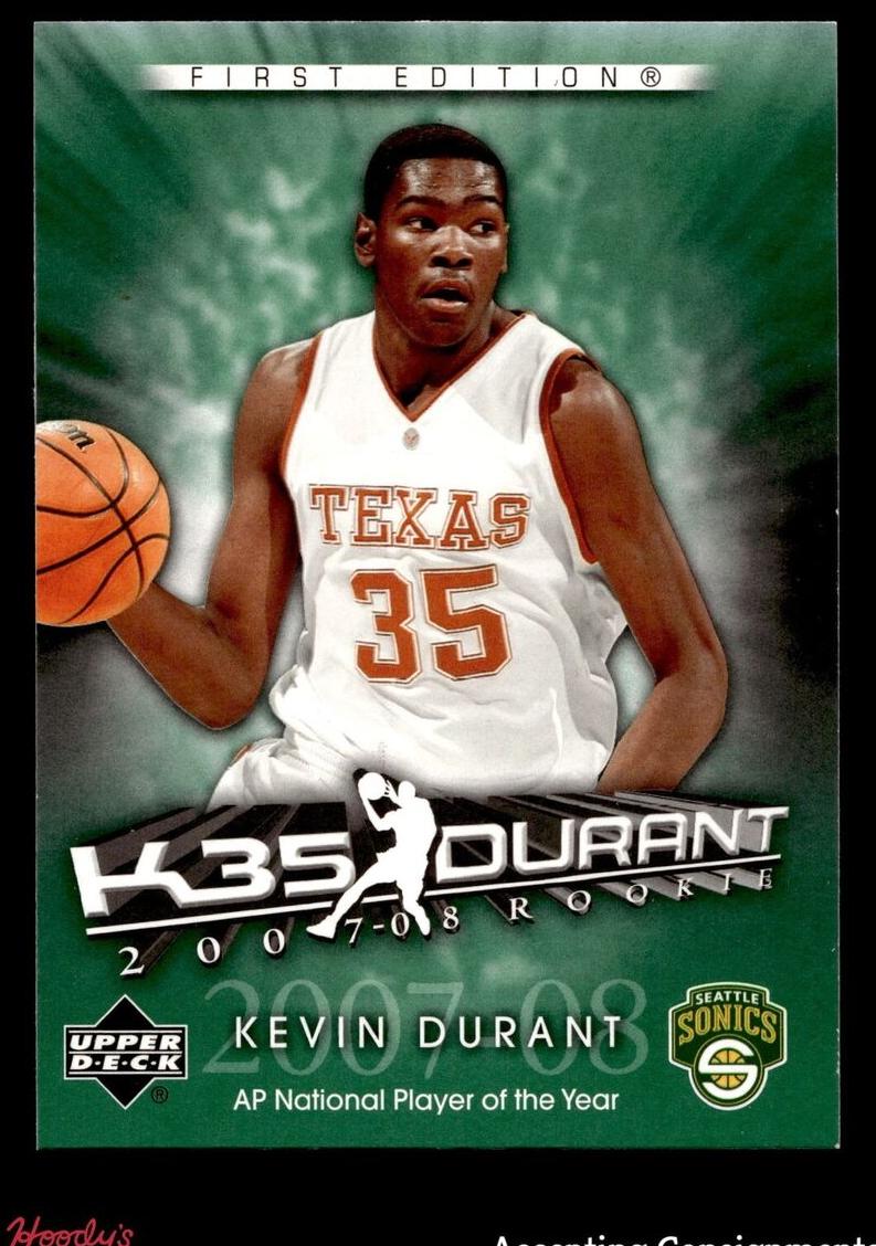 2007 Upper Deck Basketball Kevin Durant #KD-6 PSA 8