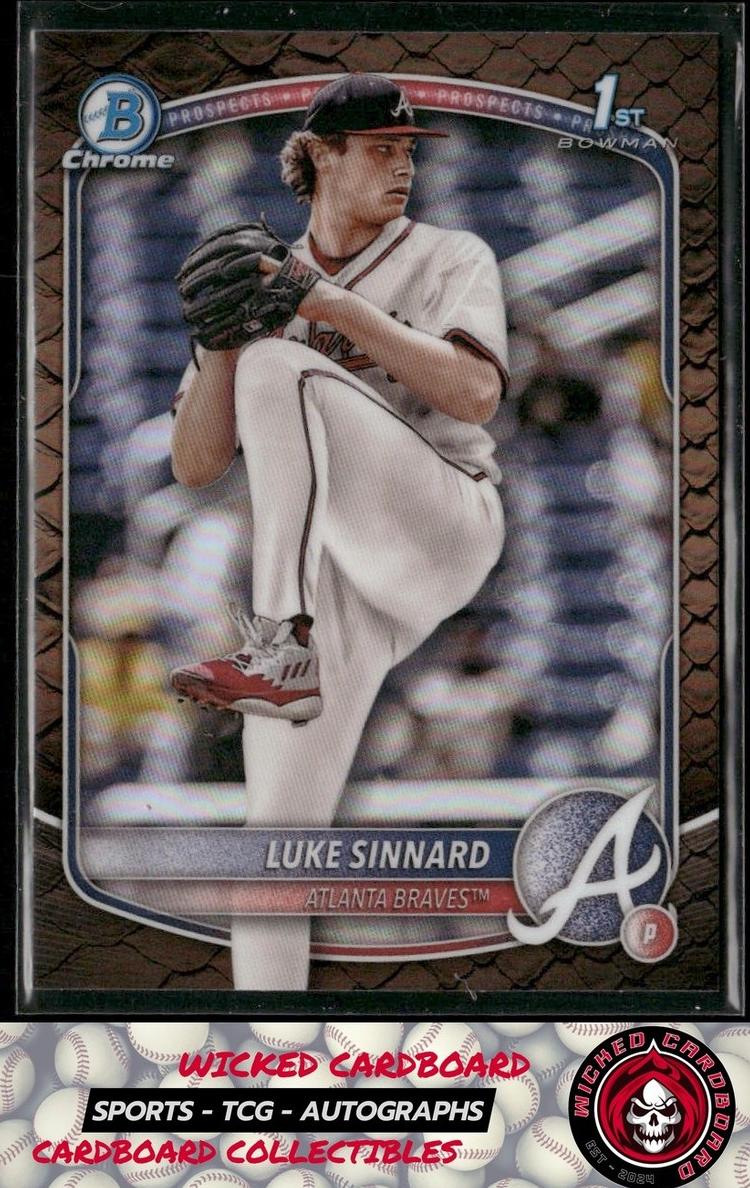 2025 Bowman Chrome Prospects Baseball Reptilian Refractor Luke Sinnard #BCP-62