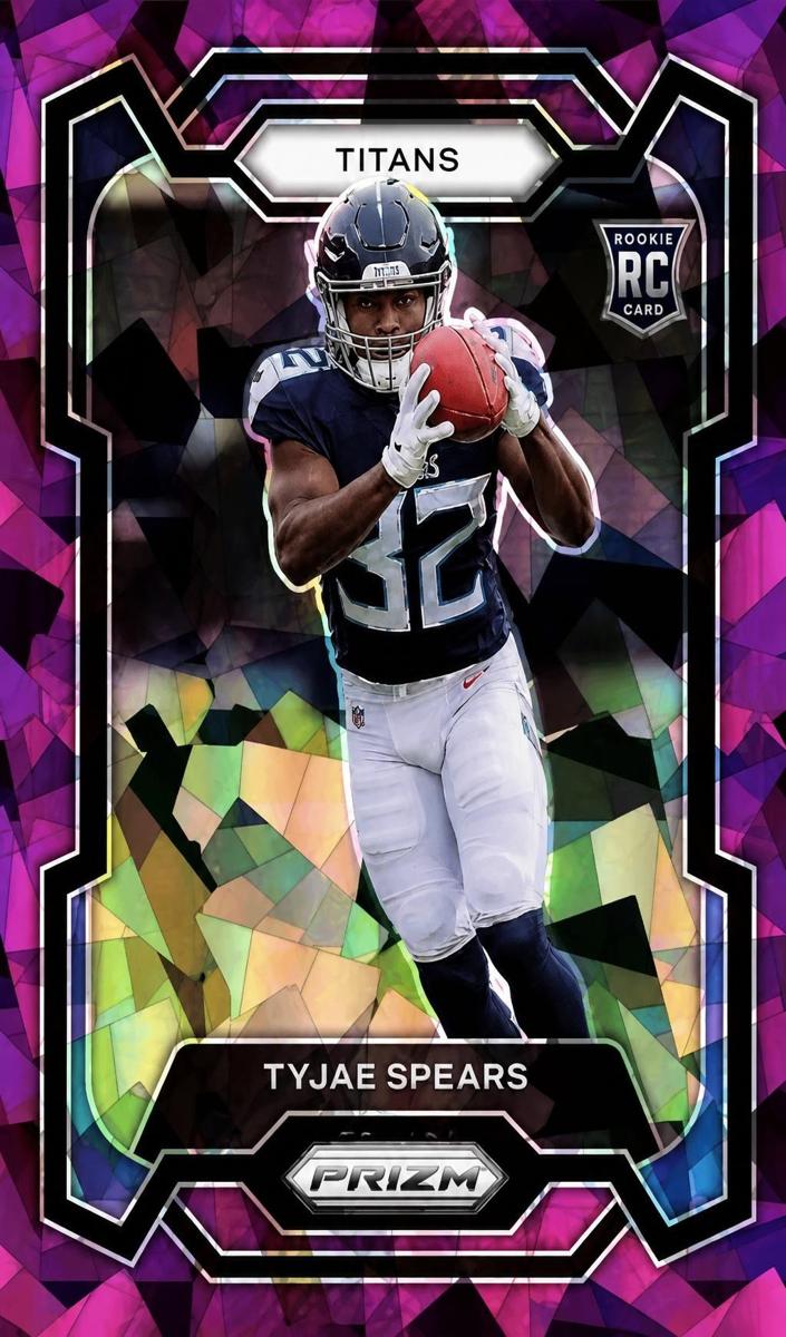 2023 Panini Prizm Football Purple Ice Tyjae Spears #396
