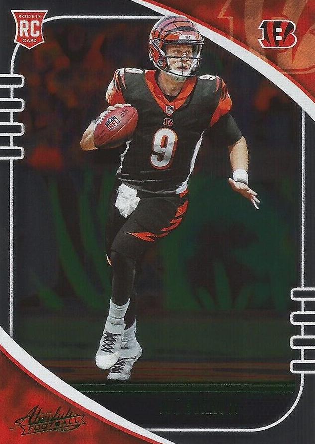 2020 Panini Absolute Football Green Joe Burrow #158 PSA 10