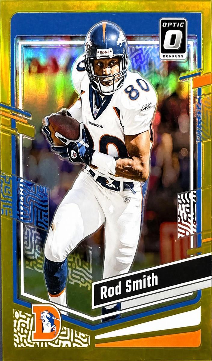 2023 Donruss Optic Football Gold Rod Smith #56 PSA 9