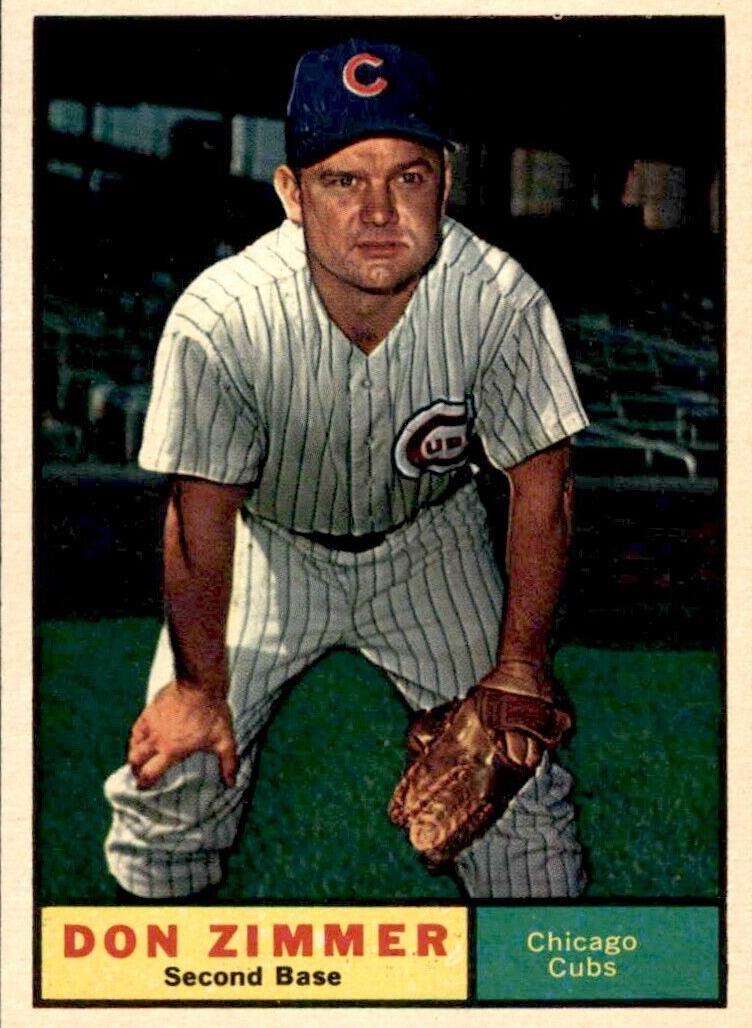 1961 Topps Baseball Don Zimmer #493 PSA 3.5