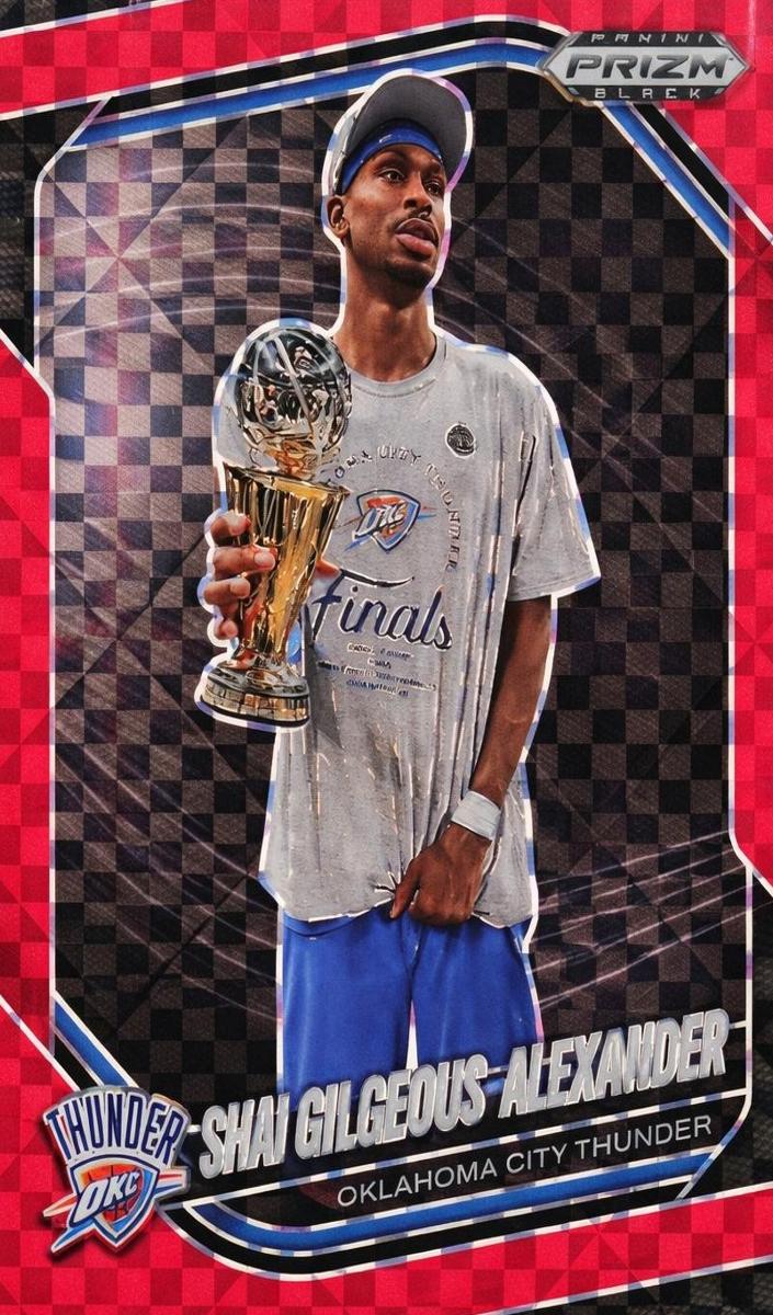 2024 Panini Prizm Black Basketball Red Power Shai Gilgeous-Alexander #164 PSA 9