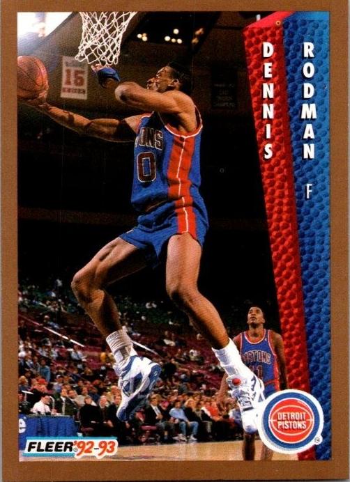 1992 Fleer Basketball Dennis Rodman #66 PSA 9