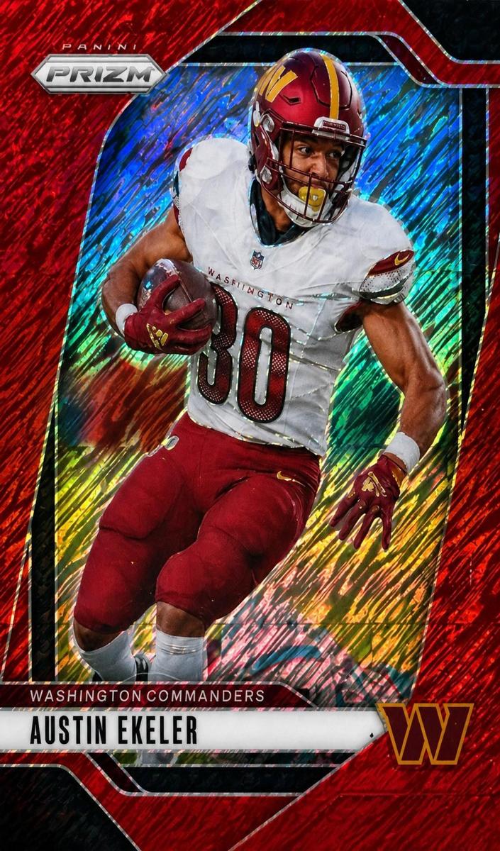 2024 Panini Prizm Football Red Shimmer Austin Ekeler #287