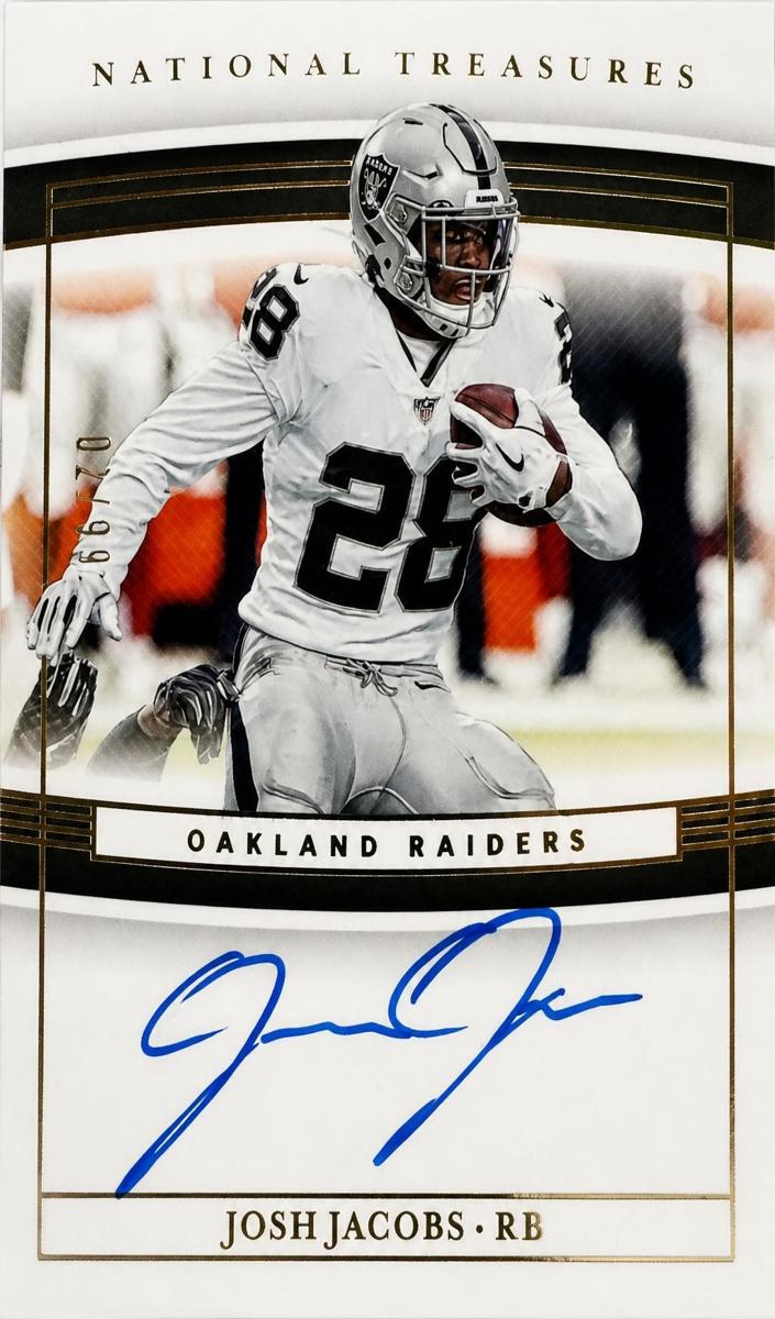 2019 Panini National Treasures Football Josh Jacobs #RS-JJ