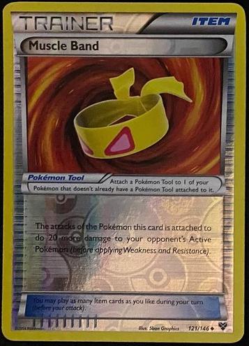 2014 Pokemon XY Reverse Holo Muscle Band #121