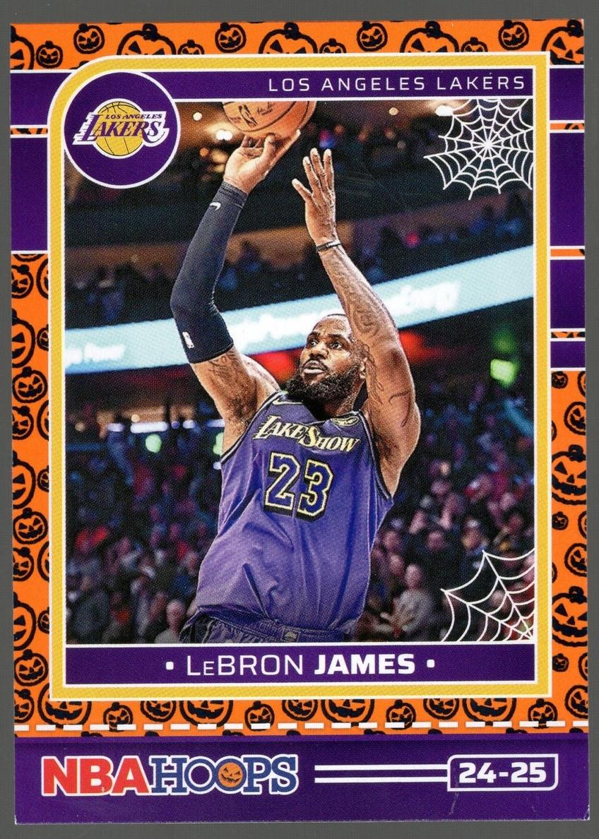 2024 Panini Haunted Hoops Basketball Orange LeBron James #193 PSA 9