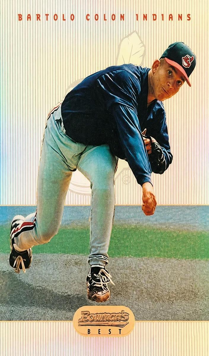 1995 Bowman's Best Baseball Blue Refractor Bartolo Colon #B73