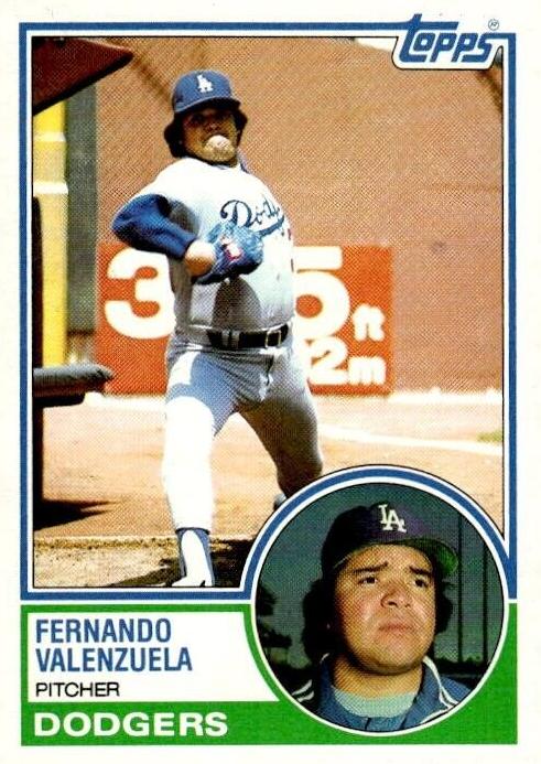 1983 Topps Baseball Fernando Valenzuela #40
