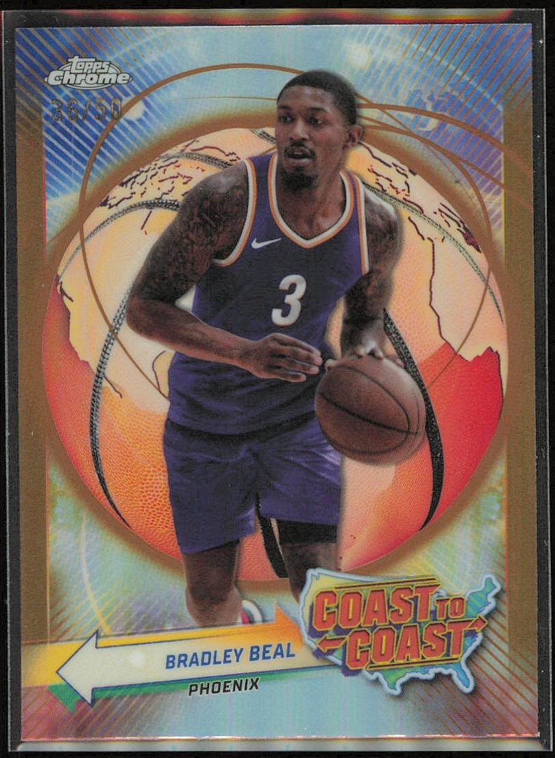 2023 Topps Chrome Basketball Gold Refractor Bradley Beal #CC-30