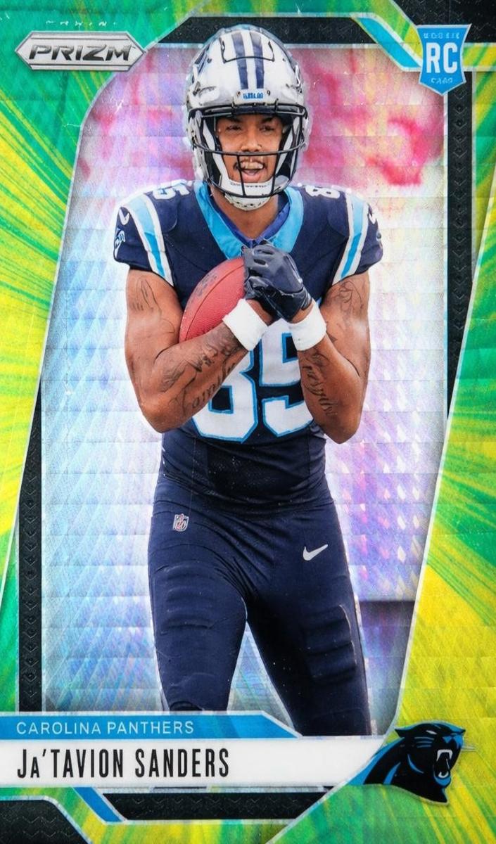 2024 Panini Prizm Football Hyper Ja'Tavion Sanders #343 PSA 8.5
