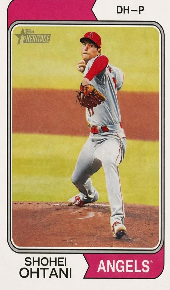 2023 Topps Heritage Baseball Error Shohei Ohtani #20