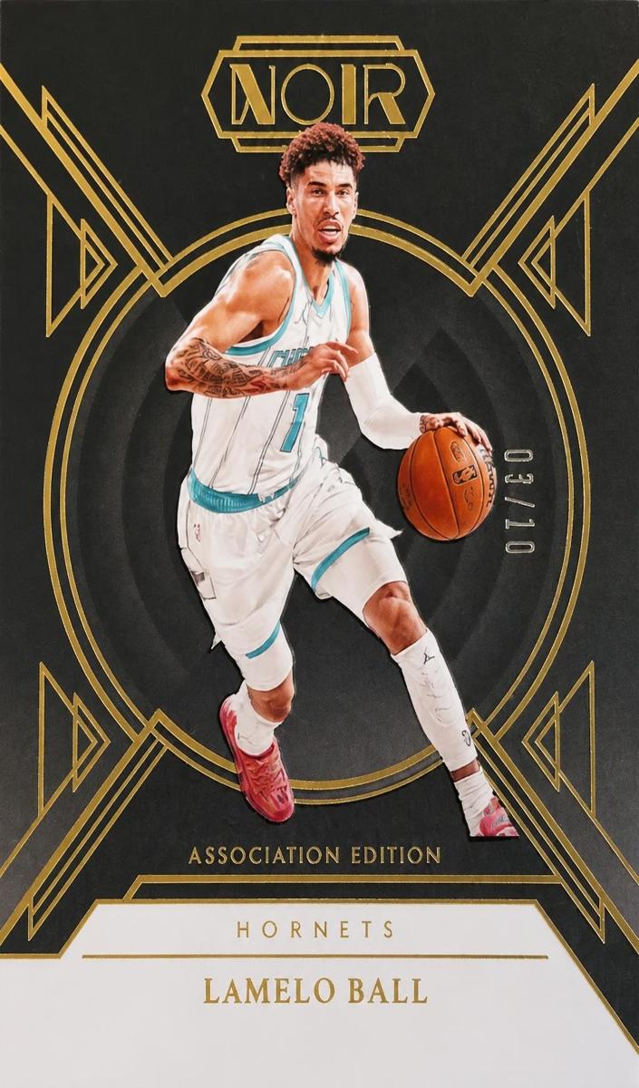 2024 Panini Noir Basketball Gold LaMelo Ball #55