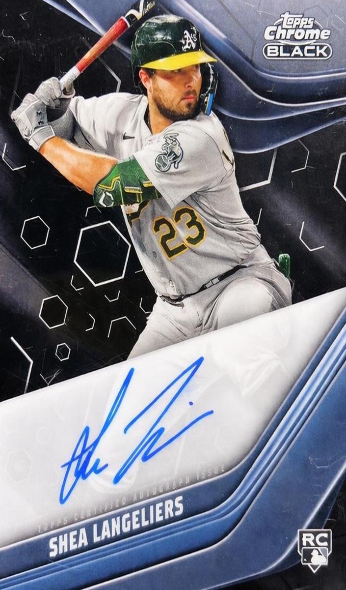 2023 Topps Chrome Black Baseball Shea Langeliers #CBA-SL