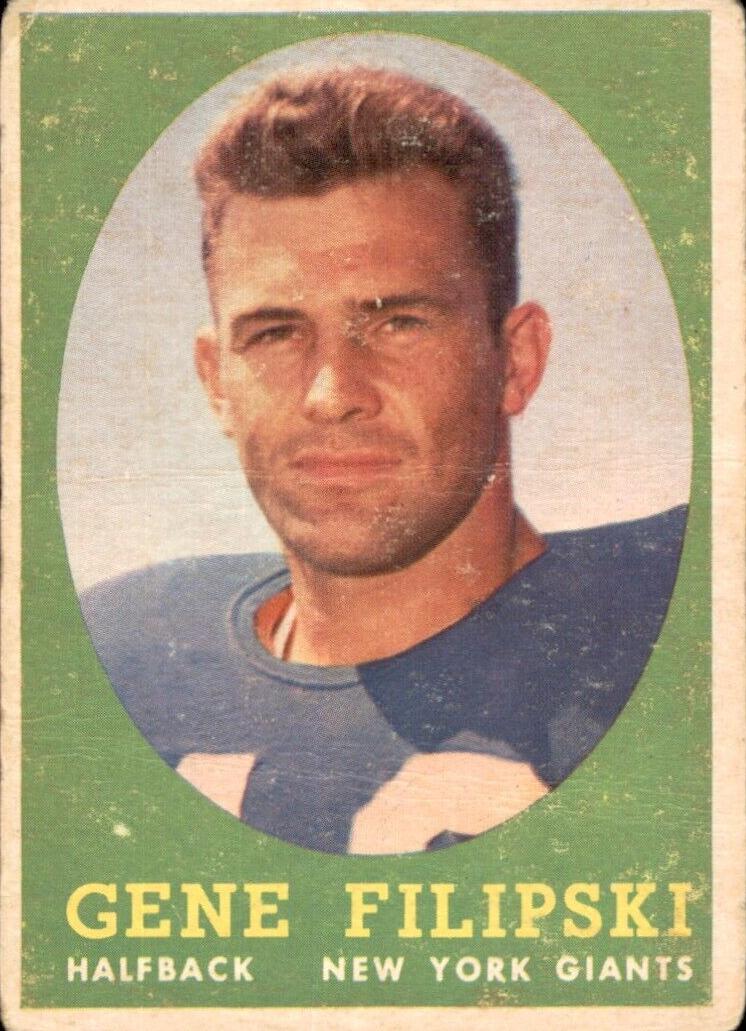 1958 Topps Football Gene Filipski #1