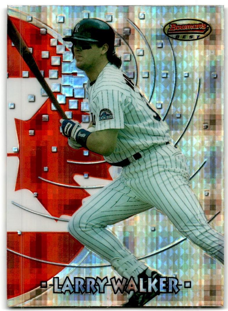 1997 Bowman Baseball Atomic Refractor Larry Walker #BBI7