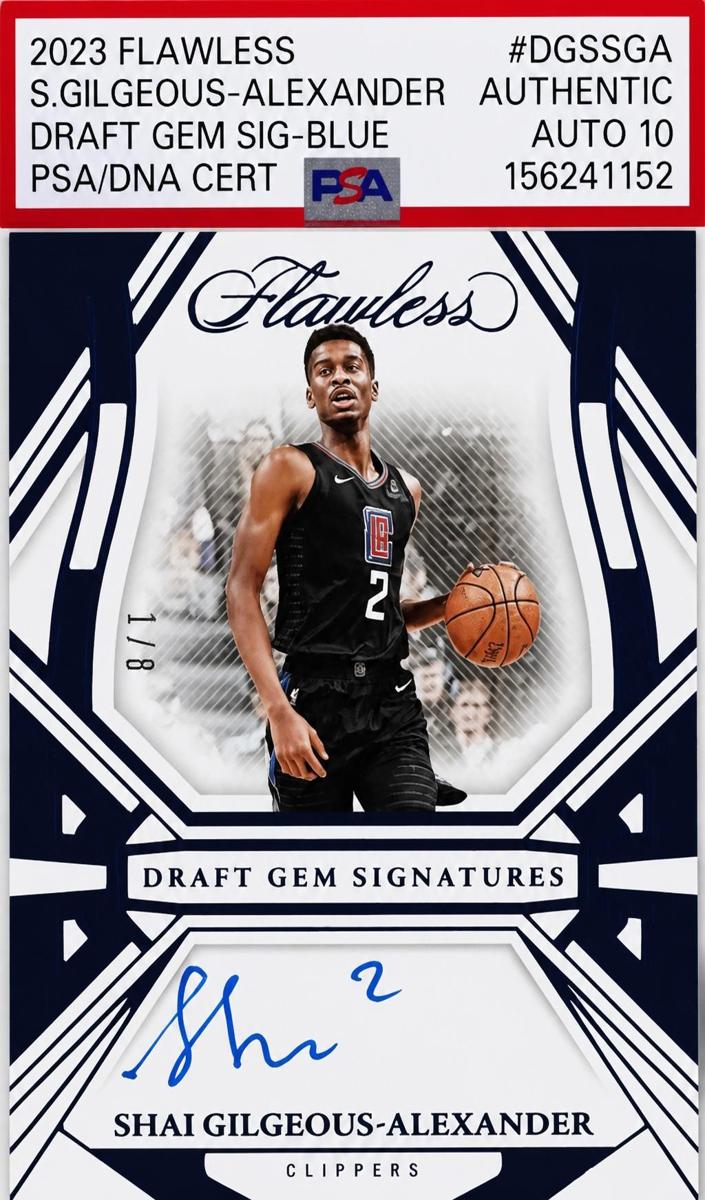 2023 Panini Flawless Basketball Blue Shai Gilgeous-Alexander #DGS-SGA