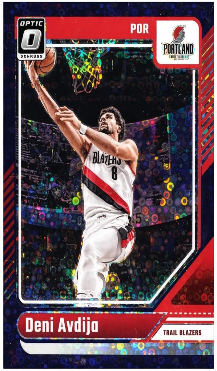 2024 Donruss Optic Basketball Fast Break Purple Deni Avdija #27