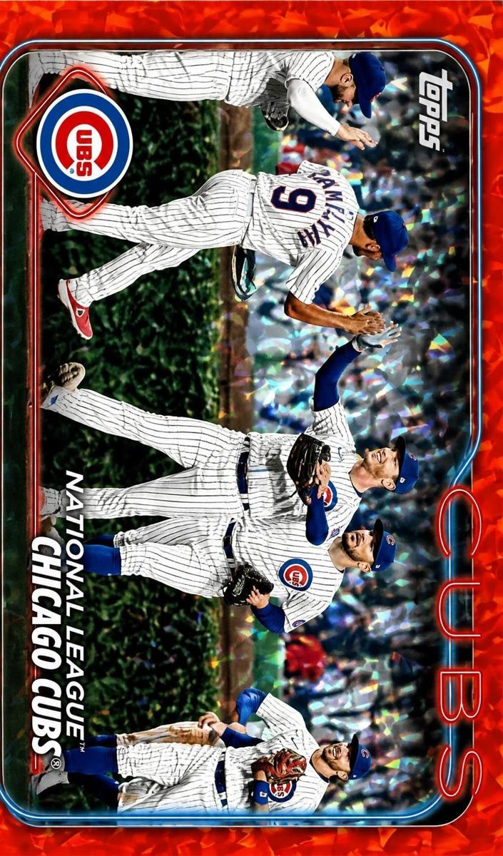 2024 Topps Baseball Orange Foil Chicago Cubs #165
