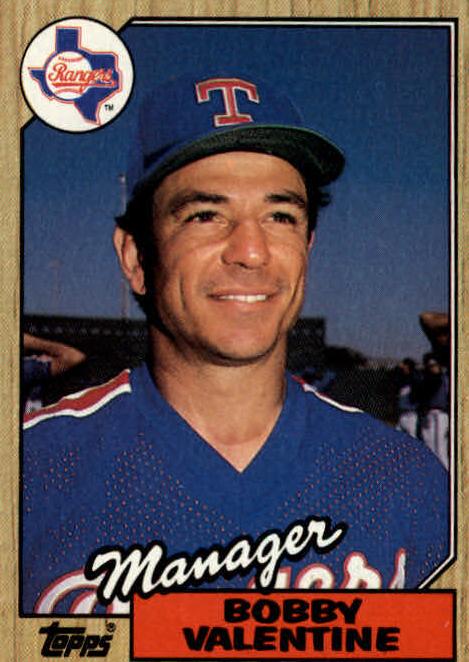 1987 Topps Baseball Bobby Valentine #118