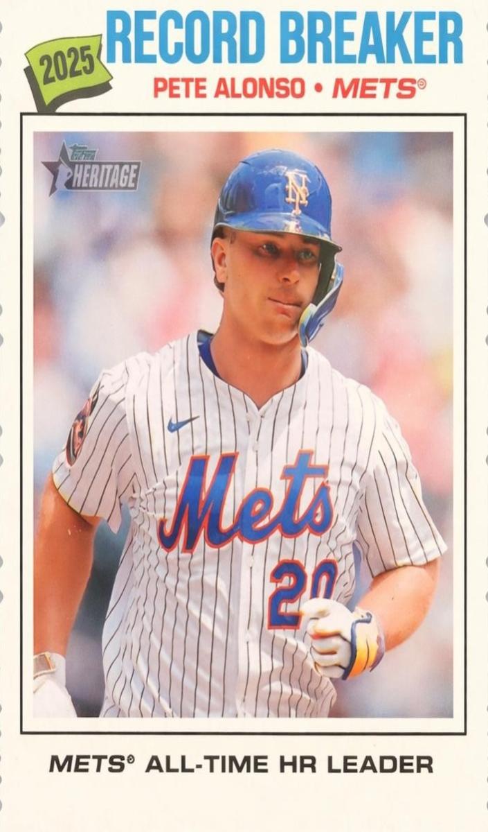 2026 Topps Heritage Baseball Deckle Edge Pete Alonso #232