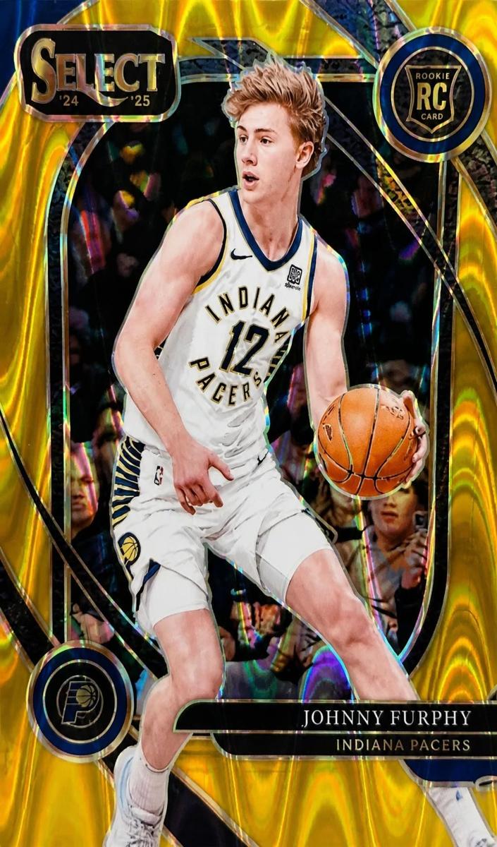 2024 Panini Select Basketball Gold Tectonic Johnny Furphy #297