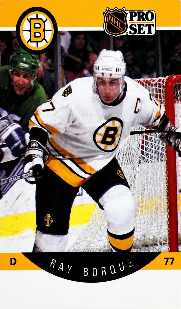 1990 Pro Set Hockey Error Ray Bourque #1 PSA 9
