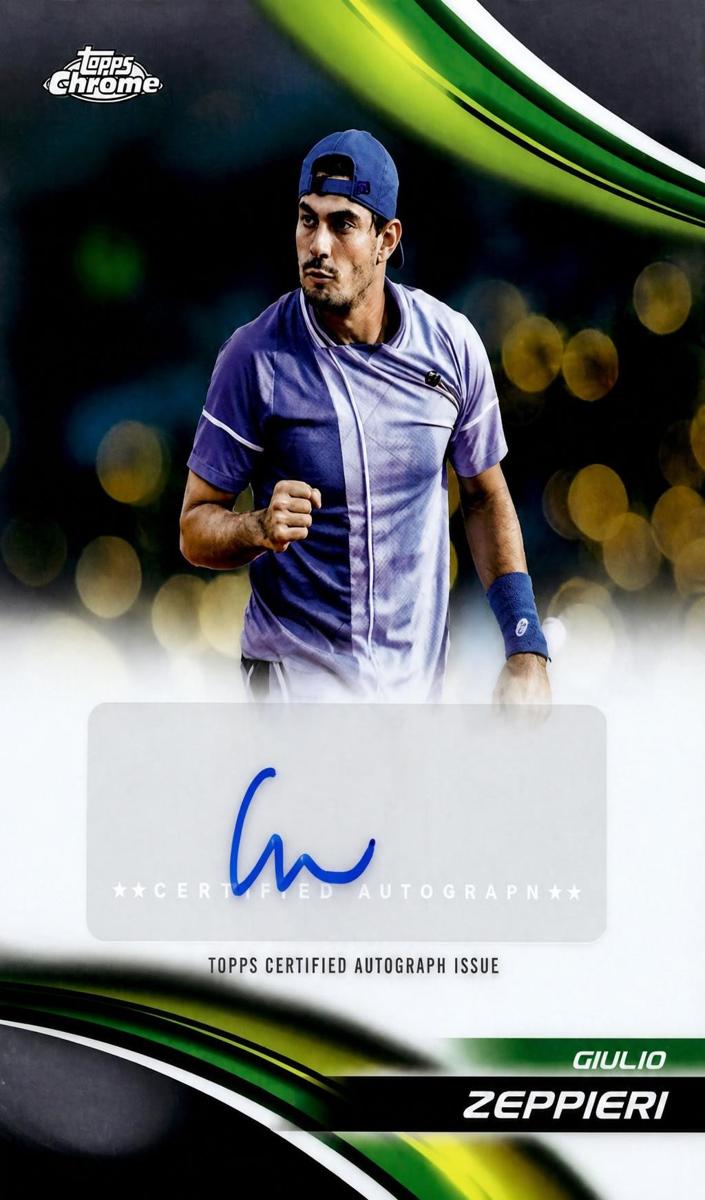 2025 Topps Chrome Tennis Giulio Zeppieri #CA-GZI