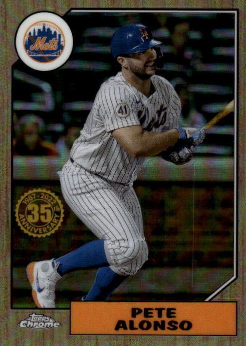 2022 Topps Chrome Baseball Pete Alonso #87BC-10