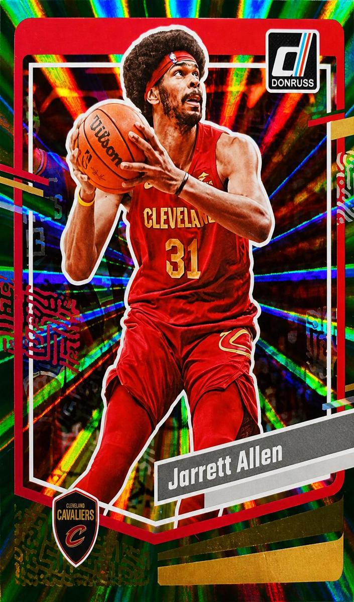 2023 Panini Donruss Basketball Holo Green Laser Jarrett Allen #186