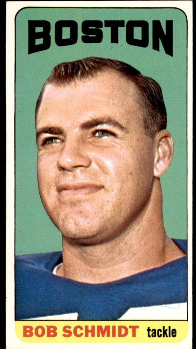 1965 Topps Football Bob Schmidt #20 PSA 7