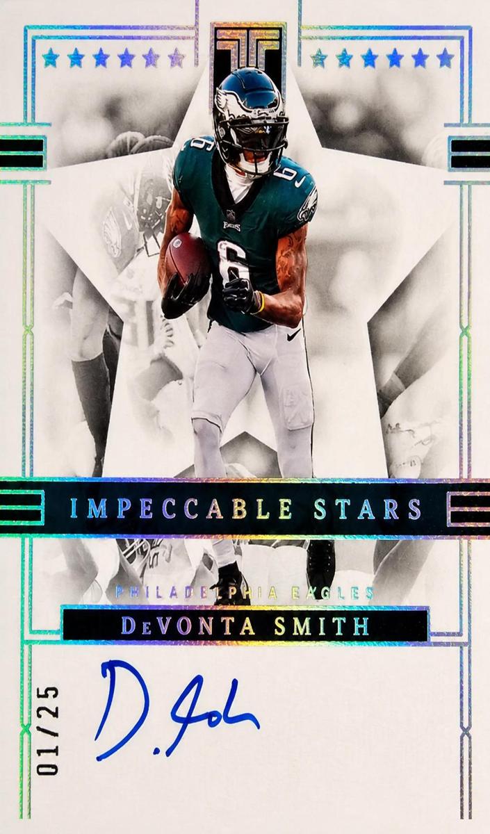 2023 Panini Impeccable Football Silver DeVonta Smith #12