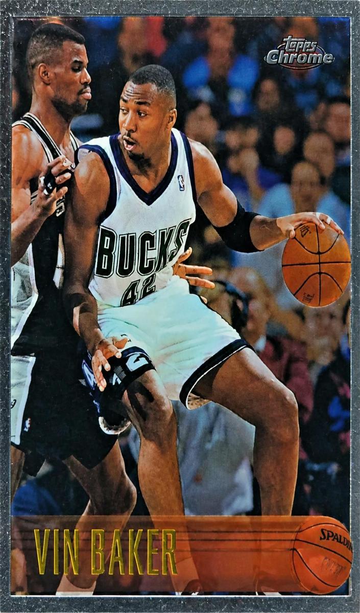 1996 Topps Chrome Basketball Vin Baker #25 PSA 8.5