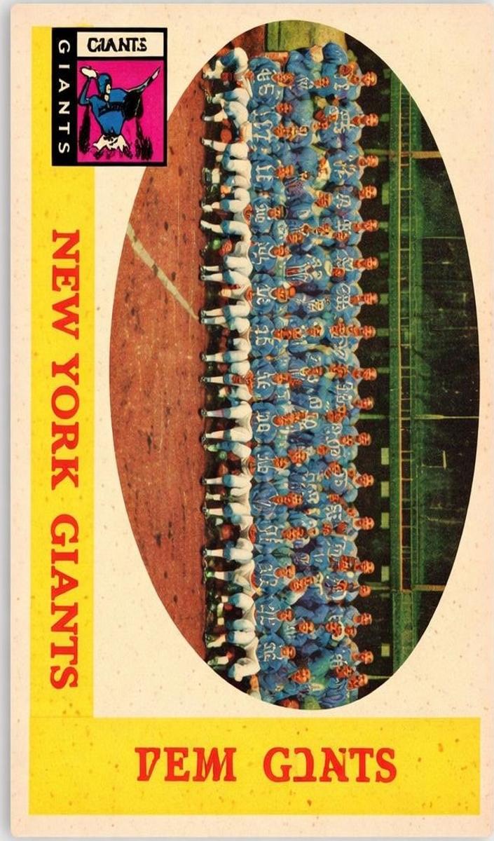 1958 Topps Football New York Giants #61 PSA 7