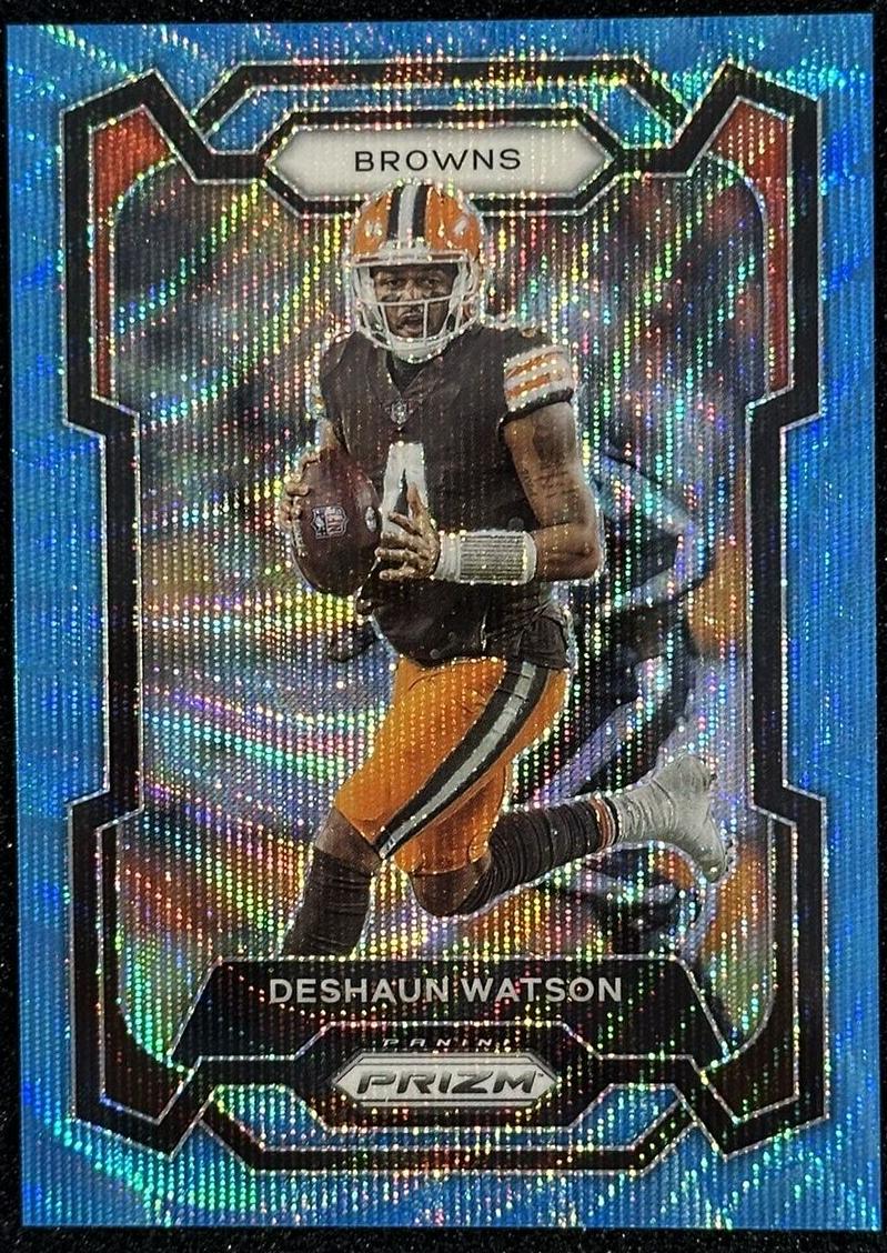 2023 Panini Prizm Football Blue Wave Deshaun Watson #65