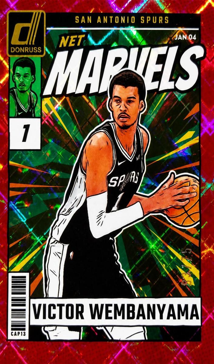 2024 Panini Donruss Basketball Diamond Red Victor Wembanyama #21
