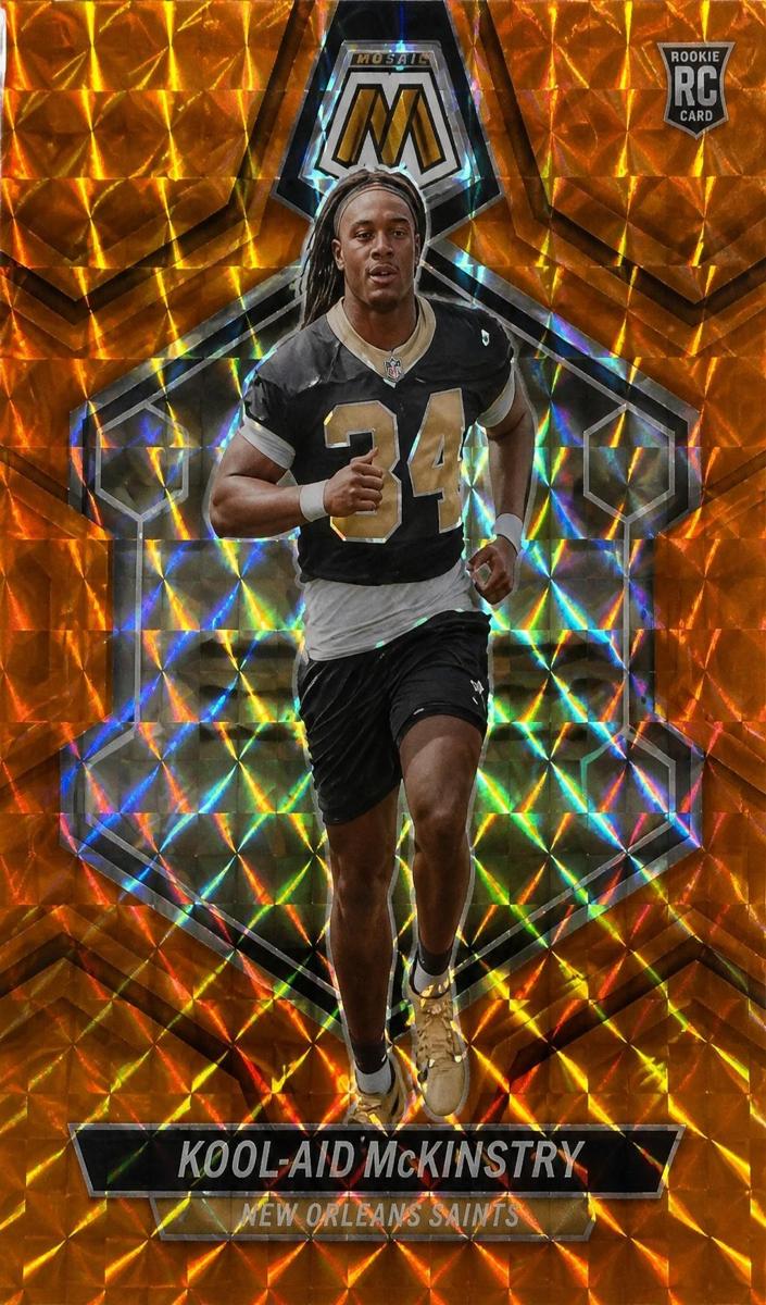 2024 Panini Mosaic Football Orange Kool-Aid McKinstry #341 PSA 10