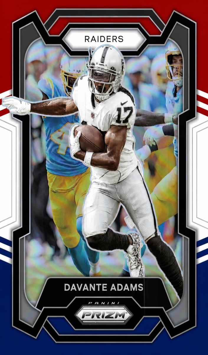 2023 Panini Prizm Football Red White Blue Davante Adams #174