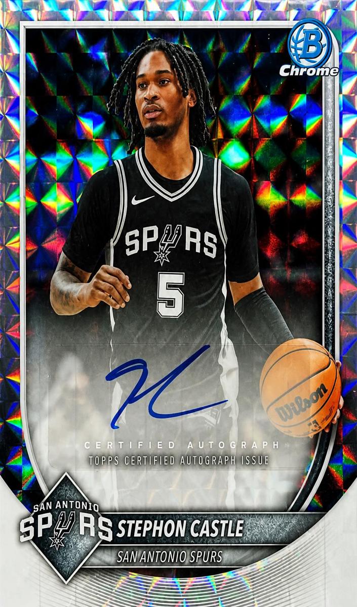 2025 Bowman Basketball Geometric Refractor Stephon Castle #BCA-SC