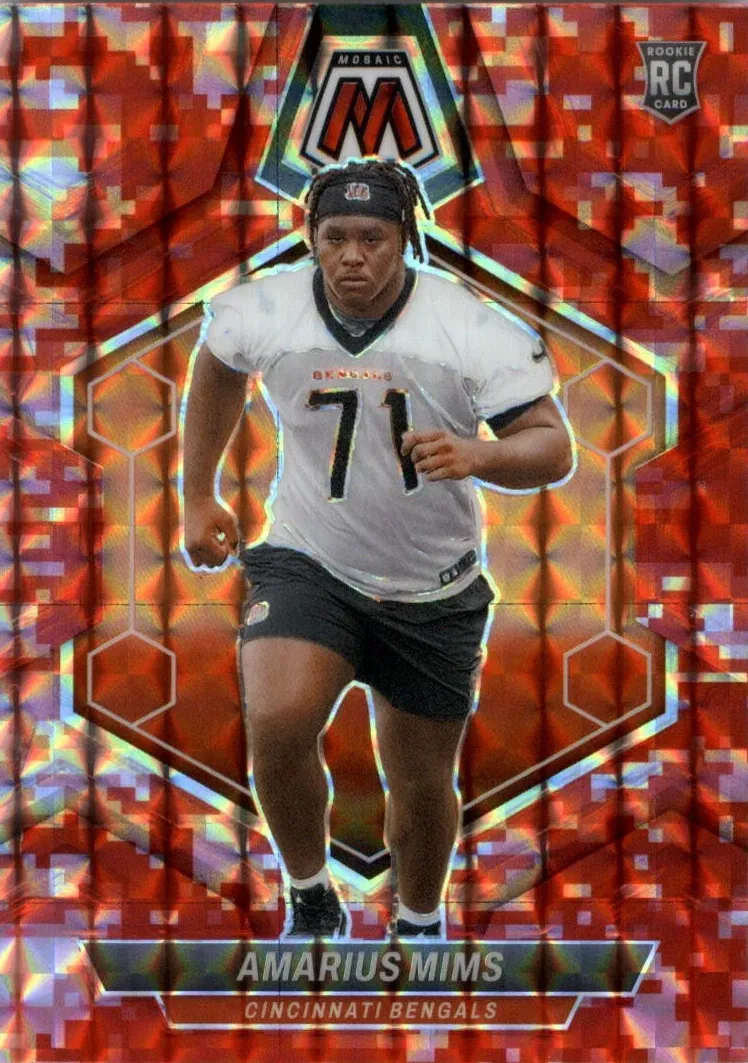 2024 Panini Mosaic Football Camo Red Amarius Mims #318
